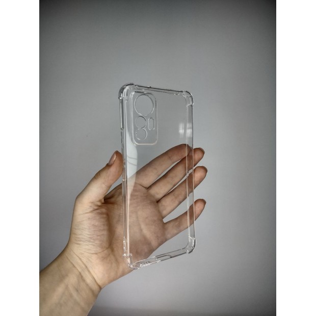 Силіконовий чохол 6D для Xiaomi Redmi Note 12S 4G (ShutCam) (Прозорий)