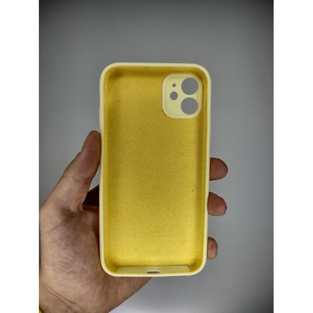Силикон Original RoundCam Case Apple iPhone 11 (51) Mellow Yellow