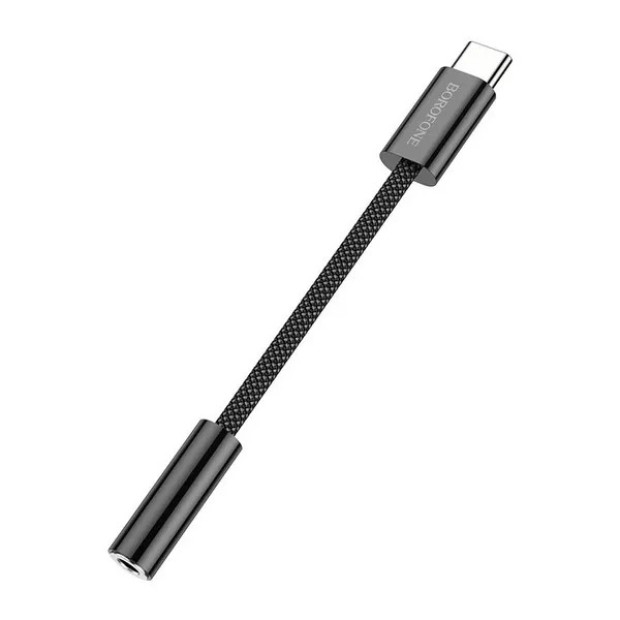 AUX-адаптер Borofone BV15 3.5mm to Type-C (Чёрный) AUX-адаптер Borofone BV15 3.5mm to Type-C (Чёрный)