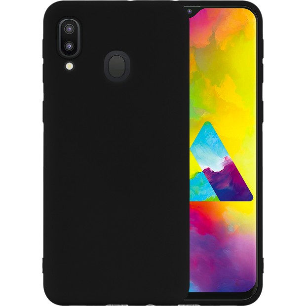 Силикон iNavi Color Samsung Galaxy M20 (чёрный)
