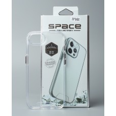 Силикон Space Case Apple iPhone 16e (Прозрачный)