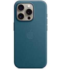 Case FineWoven with MagSafe for Apple iPhone 15 Pro (Pacific Blue) (Original)