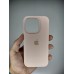 Силіконовий оригінальний чохол круглої форми для Apple iPhone 15 Pro (08) Пісочний рожевий