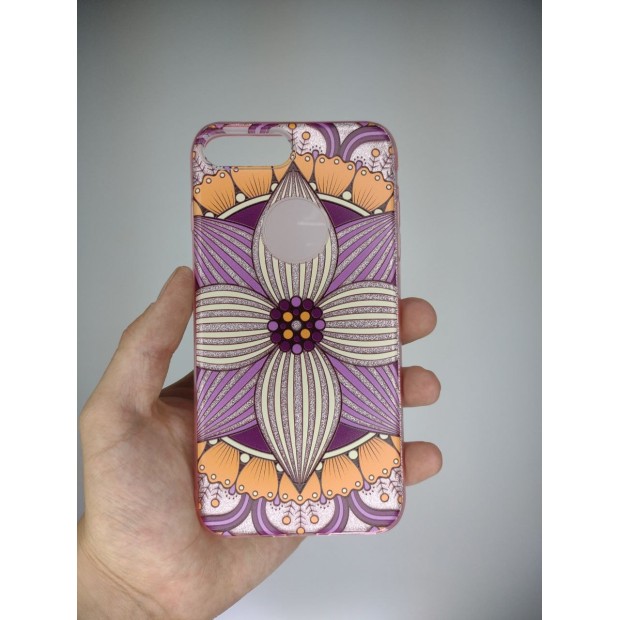 Силикон Glitter Apple iPhone 7 Plus / 8 Plus (Lily)