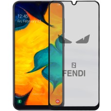 Захисне скло 5D Picture Samsung Galaxy A20 / A30 / A50 (2019) Black (Fendi)