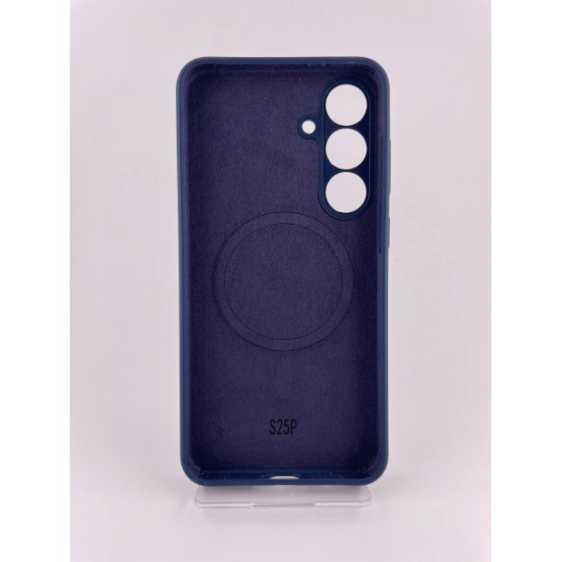 Чохол Silicone Case with MagSafe Samsung Galaxy S24 Plus /  S25 Plus (Темно-синій)