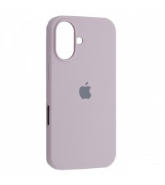 Силіконовий чохол Original Round для Apple iPhone 16 Plus (71) Світлий Гліциній