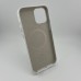 Чохол з силікону з MagSafe для Apple iPhone 12 Pro Max (білий)