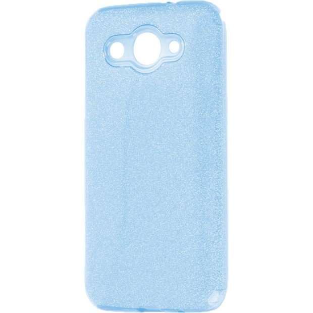 Силикон Glitter Huawei Y3 (2017) (синий)