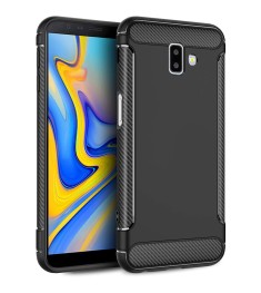 Силіконовий чохол Soft Carbon для Samsung Galaxy J6 Plus (2018) J610 (Чорний)
