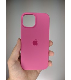Силикон Original Round Case Apple iPhone 15 (60) Fuchsia