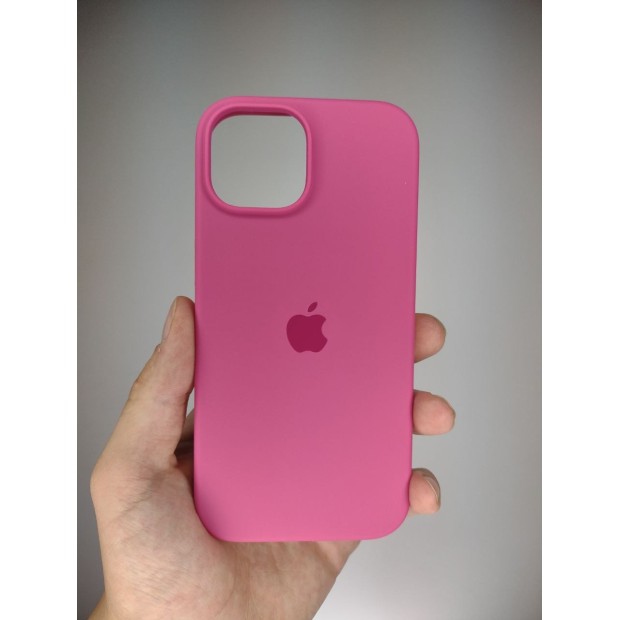 Силикон Original Round Case Apple iPhone 15 (60) Fuchsia