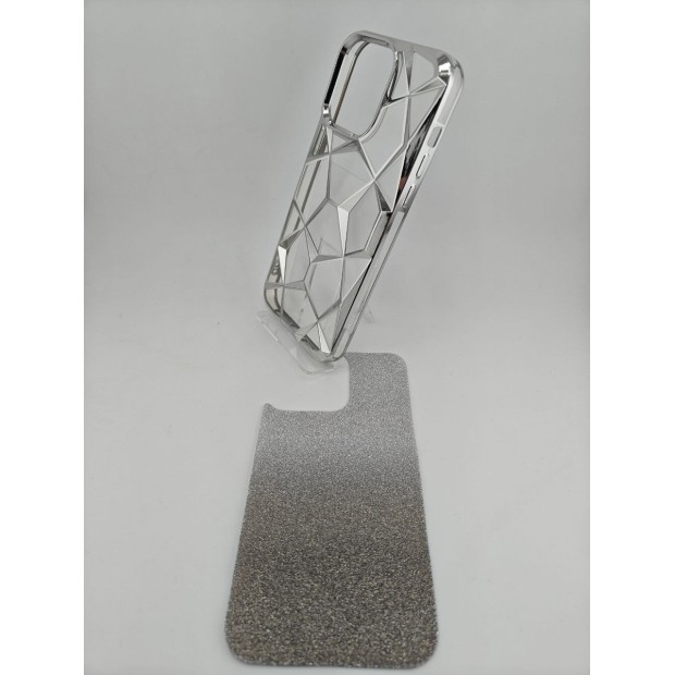 Накладка 3D Prism Metal для Apple iPhone 16 Pro Max (Сріблястий)
