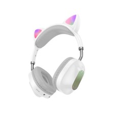 Бездротові накладні навушники-гарнітура Hoco ESD13 Skill Cat (Білий)