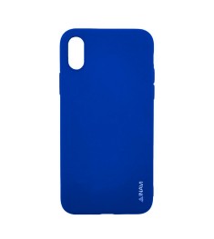 Силикон iNavi Color iPhone X / XS (синий)