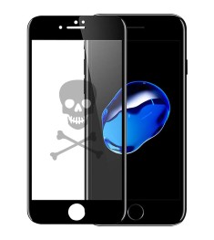 Захисне скло 5D Picture Apple iPhone 6 Plus  /  7 Plus  /  8 Plus Black (Skull)