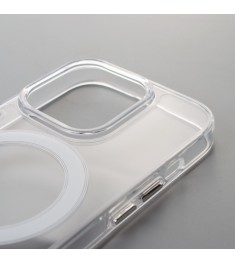 Силикон Space Case MagSafe Apple iPhone 15 Pro (Прозрачный)