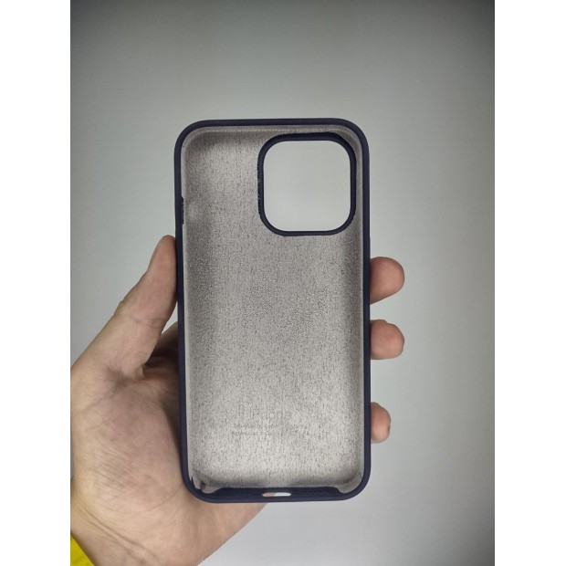 Силіконовий оригінальний чохол Apple iPhone 13 Pro (Баклажан)