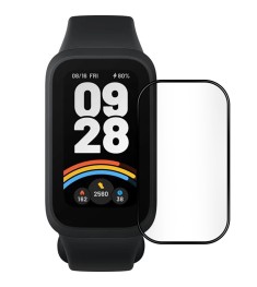 Захисне скло 5D для Xiaomi Mi Smart Band 9 Active Чорне.