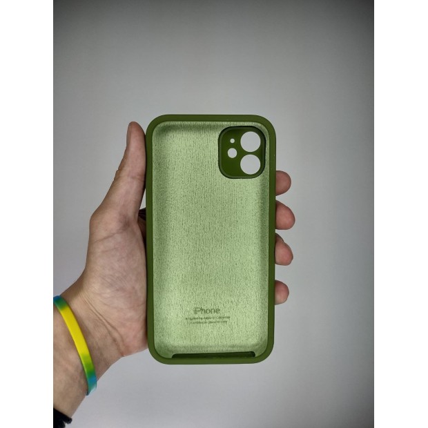 Силикон Original Square RoundCam Case Apple iPhone 11 (46) Deep Green
