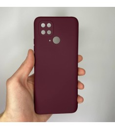 Силіконовий чохол Original 360 Case для Xiaomi Redmi 10C (ShutCam) (Бордовий)