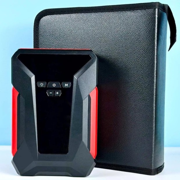 Автомобильное пуско-зарядное устройство/ компрессор Jump Starter J16 39800mAh (Чорний)