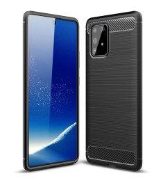 Силіконовий полірований карбон Samsung Galaxy S10 Lite (Чорний)