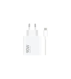 СЗУ-адаптер Xiaomi HyperCharge Combo 90W (1USB) (BHR07ZBEU) + кабель Type-C (біл..