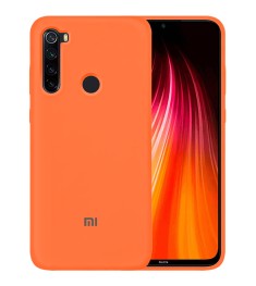 Силикон Original 360 Case Logo Xiaomi Redmi Note 8 (Оранжевый)