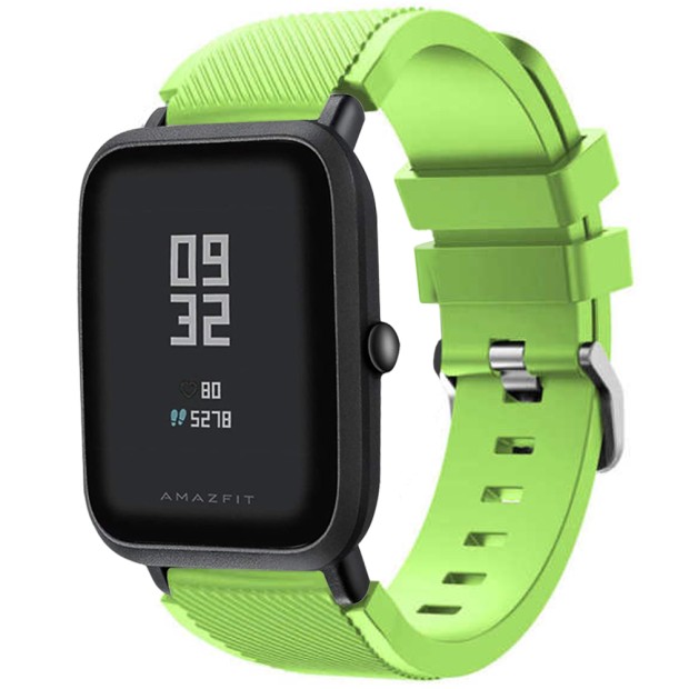 Ремешок для смарт-часов универсальный 20мм (Buckle) (Салатовый) Ремешок для смарт-часов универсальный 20мм (Buckle) (Салатовый)