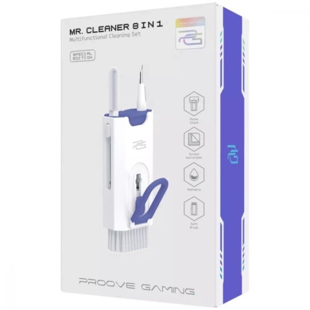 Набір для чистки Proove Gaming Mr. Cleaner 8в1 (Білий) MCS00000815
