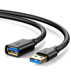 USB-кабель удлинитель UGREEN US129 USB3.0 - USB3.0 (AM / AF) (3m) (Black) (30127..