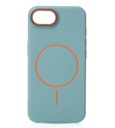 Накладка Beats Leather Textured MagSafe для Apple iPhone 16e (Wave Blue)