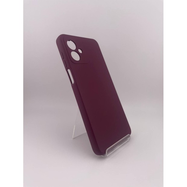 Силікон оригінальний Motorola Moto G14 (ShutCam) (Бордовий)