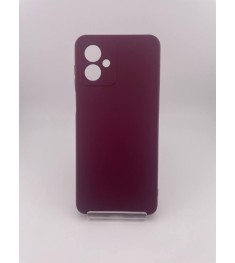 Силікон оригінальний Motorola Moto G14 (ShutCam) (Бордовий)