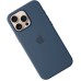 Чохол Silicone Case with MagSafe для Apple iPhone 16 Pro Max (Джинсовий) (Оригінал)