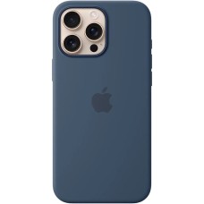 Чохол Silicone Case with MagSafe для Apple iPhone 16 Pro Max (Джинсовий) (Оригінал)