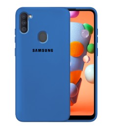 Силикон Original 360 Case Logo Samsung Galaxy M11 / A11 (2020) (Кобальт)