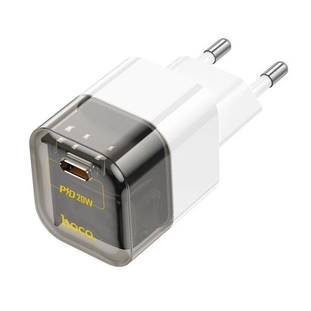 Hoco C125A PD20W 1Type-C Power Adapter (White / Black)