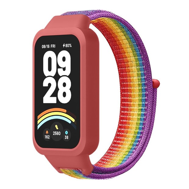 Ремешок Velcro Xiaomi Mi Band 9 Active (Rainbow)