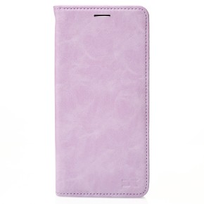 Чехол-книжка Leather Elegant Xiaomi Redmi Note 14 Pro 4G (Тёмная фиалка)