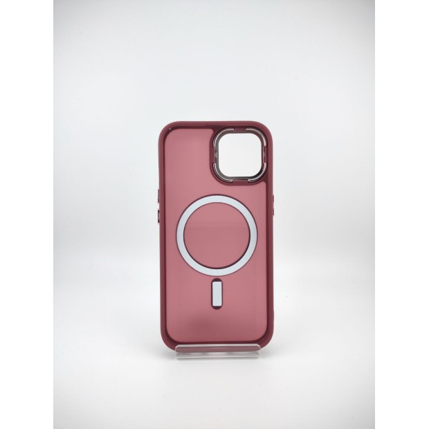 Накладка Totu Space Magsafe для Apple iPhone 15 (Бордовий)