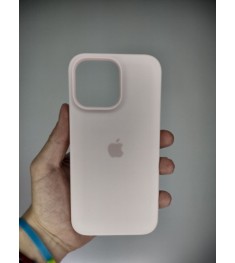 Силикон Original Round Case Apple iPhone 14 Pro Max (76) Chalk Pink