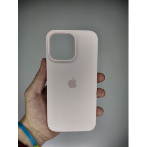 Силикон Original Round Case Apple iPhone 14 Pro Max (76) Chalk Pink