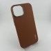 Чохол Blueo Premium Leather MagSafe для Apple iPhone 15 (коричневий)