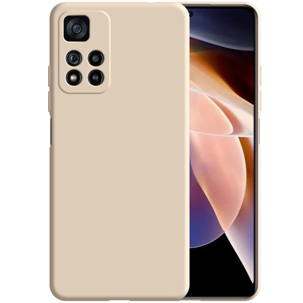 Силіконовий чохол Original 360 для Xiaomi Redmi Note 11 Pro Plus 5G (ShutCam) (Бежевий)