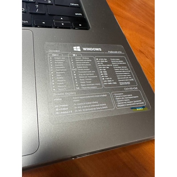 Наклейка з гарячими клавішами Windows (Прозора / Біла) XK-MCR-WIW Наклейка з гарячими клавішами Windows (Прозора / Біла) XK-MCR-WIW