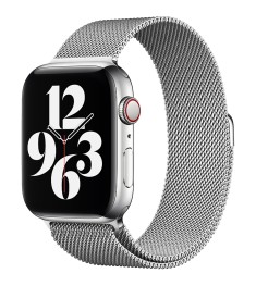 Ремінець Milanese Loop Apple Watch 42  /  44  /  45  /  49 мм (Сріблястий)