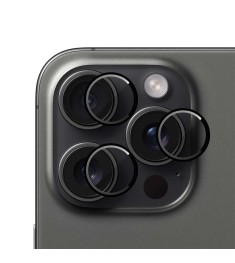 Захисне скло на камеру Metal Armor Apple iPhone 16 Pro  /  16 Pro Max Чорний