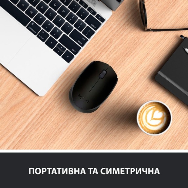 Миша бездротова Logitech M170 (910-004642) (Grey / Black)